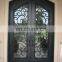 Main gate design double security wrought iron doors