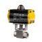 COVNA HK56-G 1/4inch 2 Way Thread  Double acting 304 Stainless Steel High Pressure Pneumatic Actuated Ball Valve