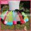 Multicolored tutu skirt for girls pleated girl princess skirt