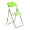 Modern easy carrying black plastic office meeting room portable study school writing desk training folding chair