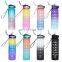 Amazon Sales BPA Free 1 L Drinkware Motivational Water Bottle Botella De Agua Motivacional Water Bottle With Straw and Time Mark