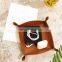 Custom Color PU Creative Folding Household Desktop Sundries Four Corner Storage Trays