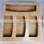 Custom wooden food storage bag rack kitchen drawer bamboo ziplock bag storage storage box dispenser