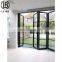 75 series glass exterior aluminium metal french bi fold doors