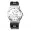 Wholesale oem gold plated stainless steel back classic multifunction cheap hand mens fashion watch