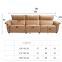 New Hidden Control Panel Function Sofa Italian Double Armrest Headrest Adjustable Combination Sofa Furniture