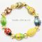 Personlized enameled faberge egg charms girls' new designer bracelet