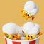 Kreatives Cartoon-Popcorn-Form Baby-Nachtlicht, niedliches weiches Silikon-Nachtlampe mit Berührungssensor, LED-Lichter als Geschenk für Kinderzimmer