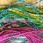 Various color various pattern woven the power cord