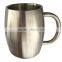 14oz Hot Coffee Mug Passed FDA, CA65 Double Wall 304 Stainless Steel Beer Mug, Coffee Mug