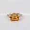 New design ladies lucky stone finger rose gold ring 2016