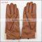 ladies cheap driving leather hand gloves with lamb fur