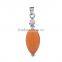 Fashion Women Style Rugby Shape Big Blue Opal Pendant