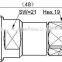 Din Female straight connector for 1/2'' super flexline for mobile phone signal transmission