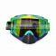 BJ-MG-013A Manufacturer Adult Reflective Brazil Frame Racing Motocross Goggles Roll Off