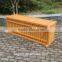 outdoor garden wooden rectangular planter box