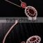 Red Stone Necklace High Quality Fairlady Unique Elegant Crystal Necklaces Natural Stone Necklace N0212