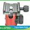 Professional Tripod Head Colorful Camera Tripod Ball Head 36mm Diameter PH-254K