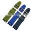 17|19mm waterproof high quality rubber watch strap with stainless steelbuckle
