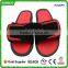 Red Leather Mens PU Leather Slide Sandals