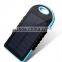 Climber hooking solar charge power bank
