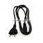 EU Europe AC power supply adapter cord Cable Connectors 2 pin 2-prong