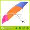 Leader Manufactur High Quality Cheap Rainbow 3 Fold Umbrella
