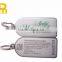 Professional customized metal id tag keychain with company logo customer name