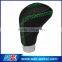 Manual Leather Shift Lever Knob Green Stitch Universal