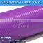 Air Bubble Free 1.52X30M 5*98ft Pvc Material 3d Carbon Fiber Car Wrap