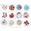 Sewing 2 Holes colorful trees Round Pattern Wood Buttons 2.5cm