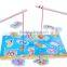 Large Wooden Magnetic Fishing Game 10 Fishes