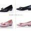 OW91 Hotest Black Patent PU flat pointed toe good quality for ladies shoes