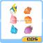 6 shape water spray fish bath toys for baby
