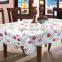 beautiful Square flower printed vinyl tablecloth for restaurant using