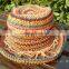 Zhejiang manufacture promotional crochet raffia straw summer hats