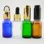 10ml black frosted oil dropper bottles