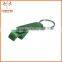 2015 New Design Aluminum Metal Flip-top Cans Bottle Opener Keychain Key Ring