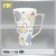 gold rim custom wholesale ceramic thermo mug for kid