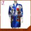 2603 Short Design Girl Pattern Women Silk Kimono Robes