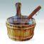 2014 HOT SALES Wooden sauna bucket cedar barrel sauna