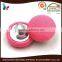 custom any size pink metal shank button cover button