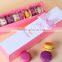 New luxury cardboard printed macaron box packaging, papercolorful macaron food packaging, paper macaron box