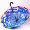 16k Rainbow Umbrella Handheld Parasol Umbrella Double Layers Umbrella Straight Umbrella