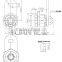 New zinc alloy cabinet tubular key 7-pin lock 2200