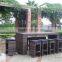 Modern design best seller garden bar furniture set rattan bar table and chair                        
                                                Quality Choice