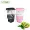 coffee ceramic mug with silicone lid