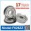 F626 ZZ RS Miniature Flange Ball Bearing Deep Groove Ball Bearing