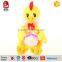 New design hot sale yellow stuffed chicken with an egg