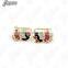 Juyuan Fashion 18K Gold Three Color Crystal Glue Baby Set